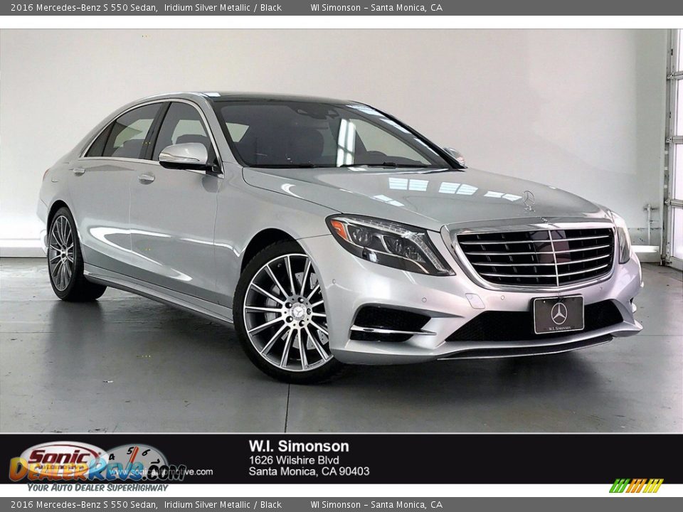 2016 Mercedes-Benz S 550 Sedan Iridium Silver Metallic / Black Photo #1