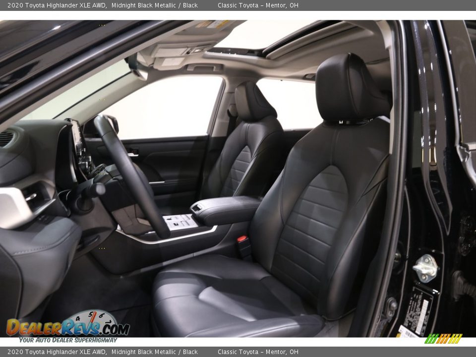 2020 Toyota Highlander XLE AWD Midnight Black Metallic / Black Photo #5