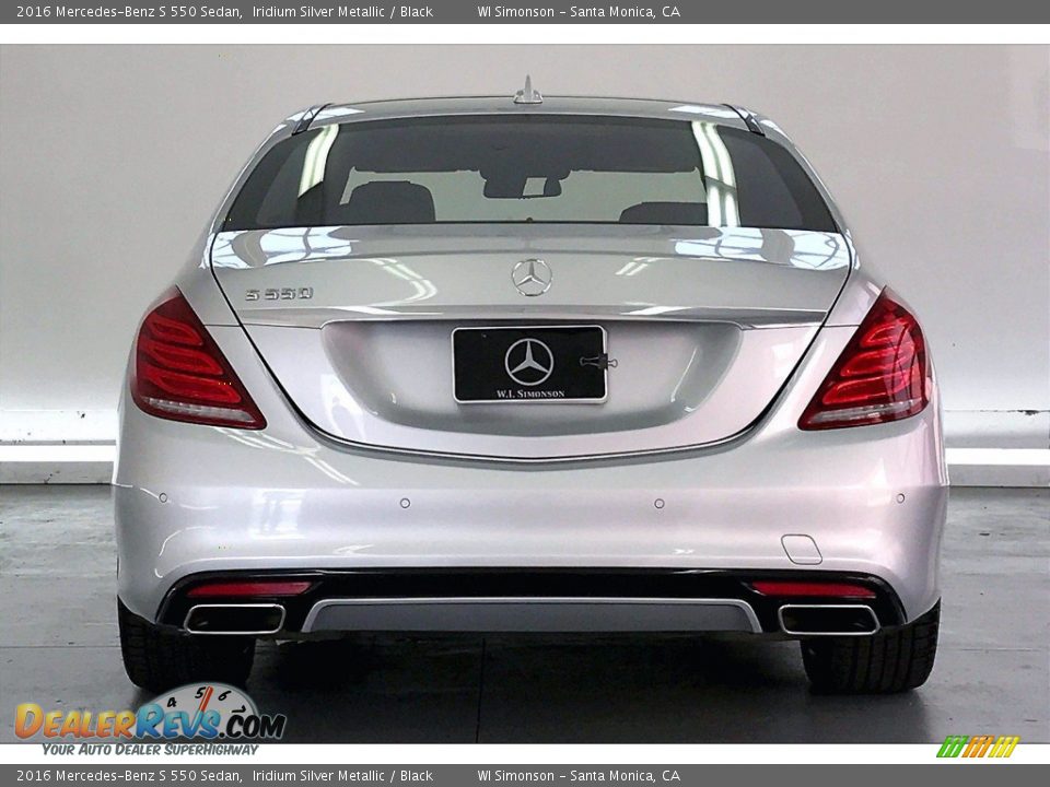 2016 Mercedes-Benz S 550 Sedan Iridium Silver Metallic / Black Photo #3