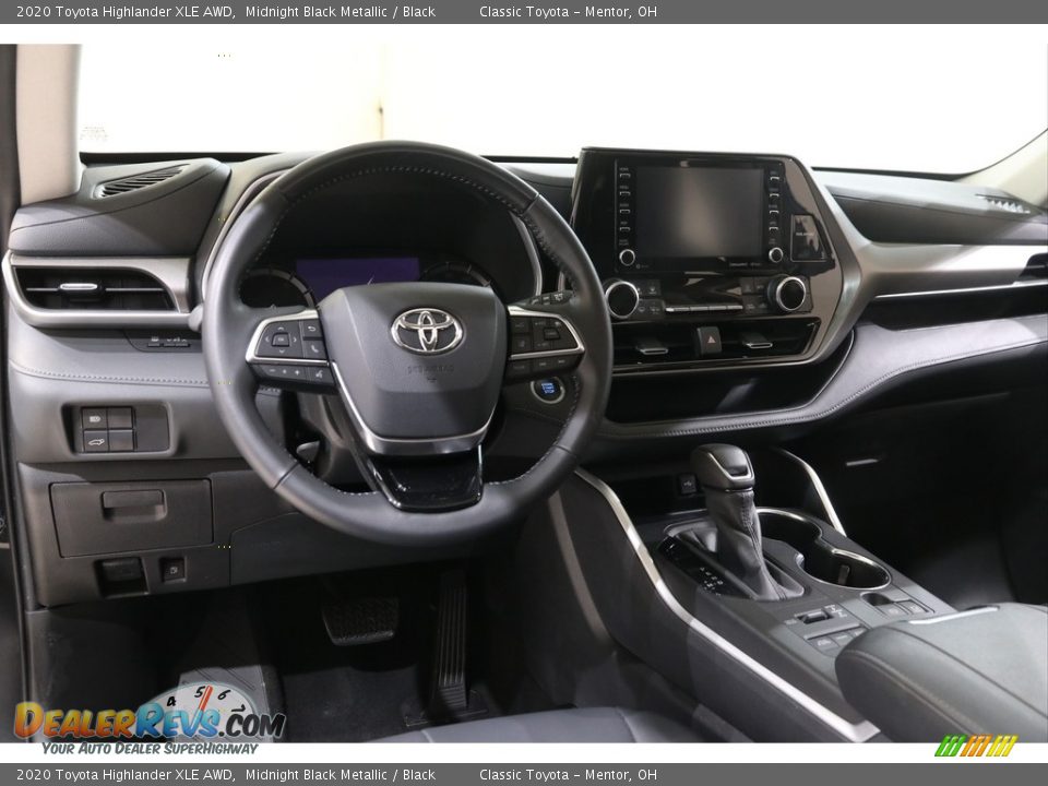 2020 Toyota Highlander XLE AWD Midnight Black Metallic / Black Photo #6