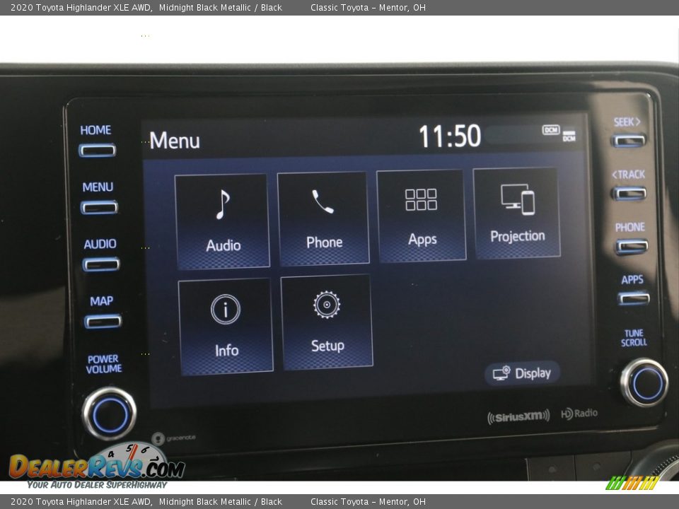 2020 Toyota Highlander XLE AWD Midnight Black Metallic / Black Photo #10