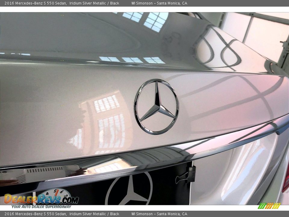2016 Mercedes-Benz S 550 Sedan Iridium Silver Metallic / Black Photo #7