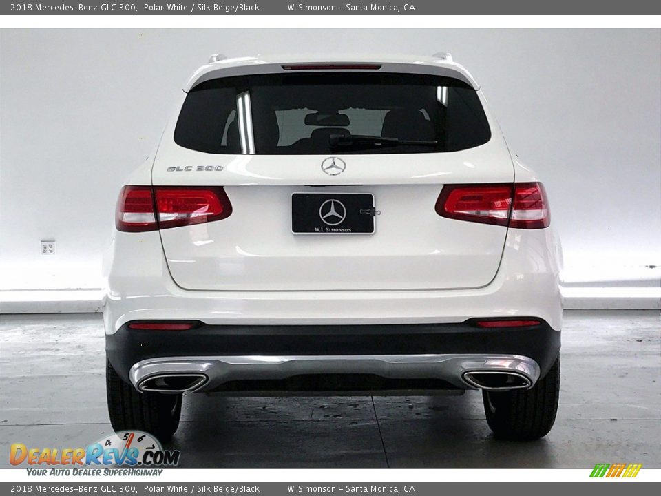 2018 Mercedes-Benz GLC 300 Polar White / Silk Beige/Black Photo #3