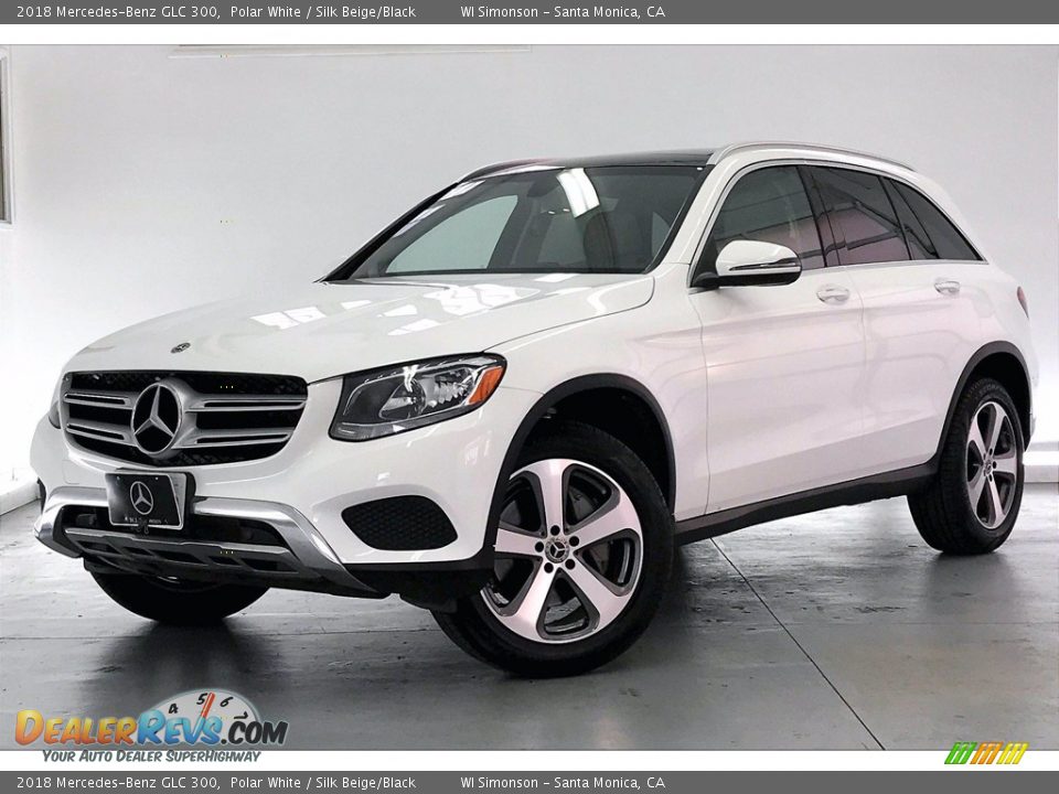 2018 Mercedes-Benz GLC 300 Polar White / Silk Beige/Black Photo #12