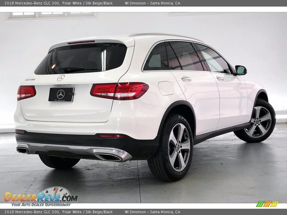 2018 Mercedes-Benz GLC 300 Polar White / Silk Beige/Black Photo #13