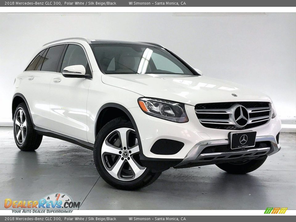 2018 Mercedes-Benz GLC 300 Polar White / Silk Beige/Black Photo #34