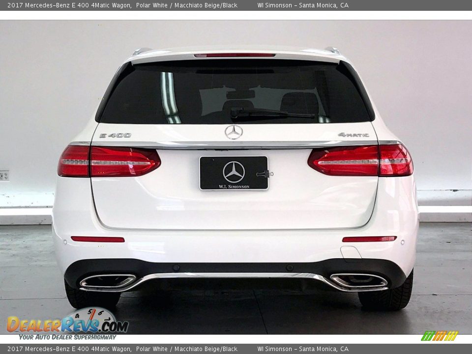 2017 Mercedes-Benz E 400 4Matic Wagon Polar White / Macchiato Beige/Black Photo #3