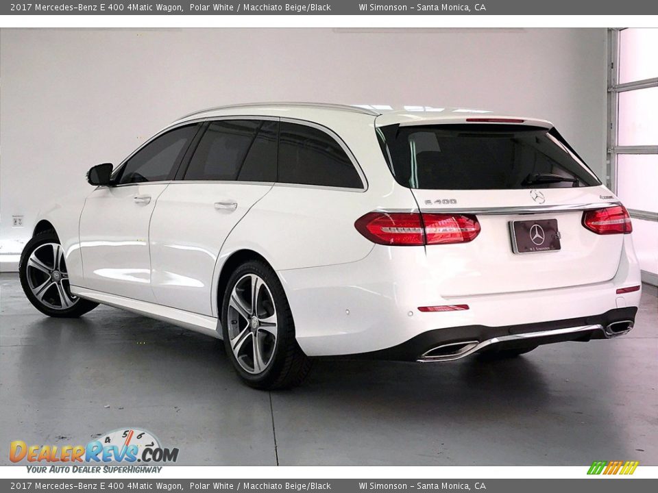 2017 Mercedes-Benz E 400 4Matic Wagon Polar White / Macchiato Beige/Black Photo #10