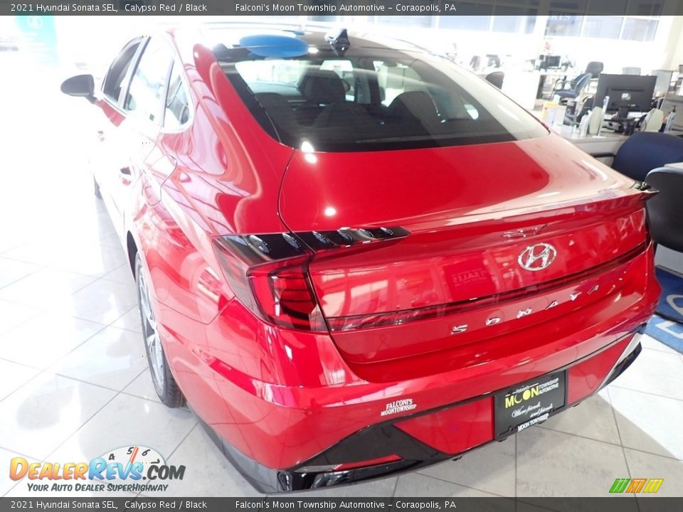 2021 Hyundai Sonata SEL Calypso Red / Black Photo #4