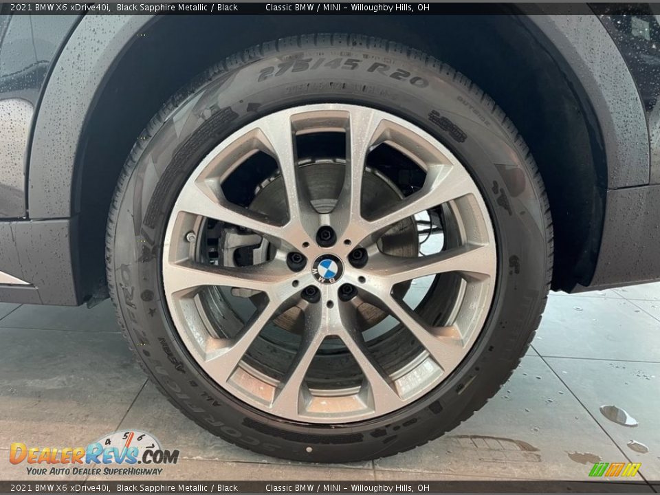 2021 BMW X6 xDrive40i Black Sapphire Metallic / Black Photo #5