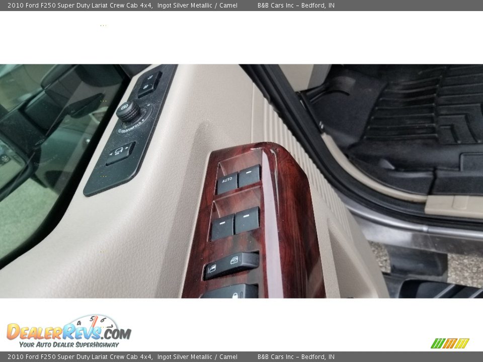2010 Ford F250 Super Duty Lariat Crew Cab 4x4 Ingot Silver Metallic / Camel Photo #12