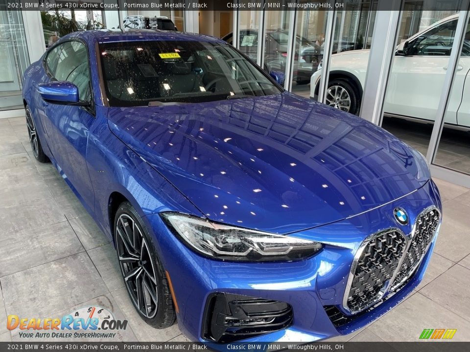 2021 BMW 4 Series 430i xDrive Coupe Portimao Blue Metallic / Black Photo #1