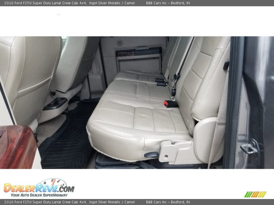 2010 Ford F250 Super Duty Lariat Crew Cab 4x4 Ingot Silver Metallic / Camel Photo #14