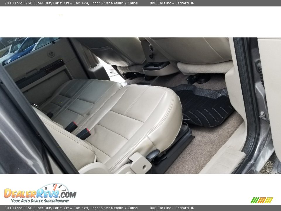 2010 Ford F250 Super Duty Lariat Crew Cab 4x4 Ingot Silver Metallic / Camel Photo #15