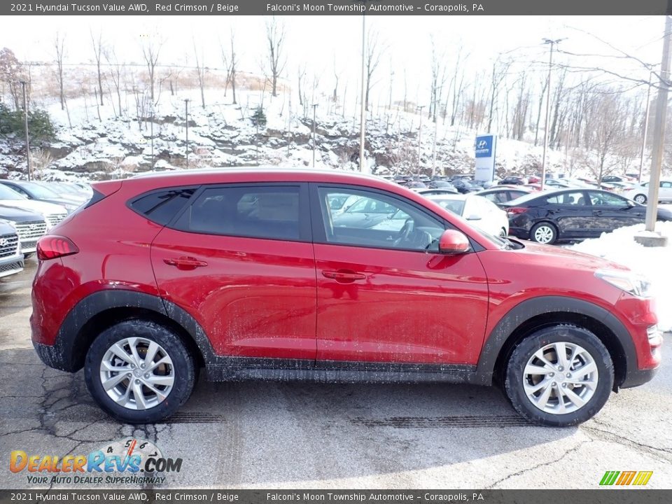 2021 Hyundai Tucson Value AWD Red Crimson / Beige Photo #1