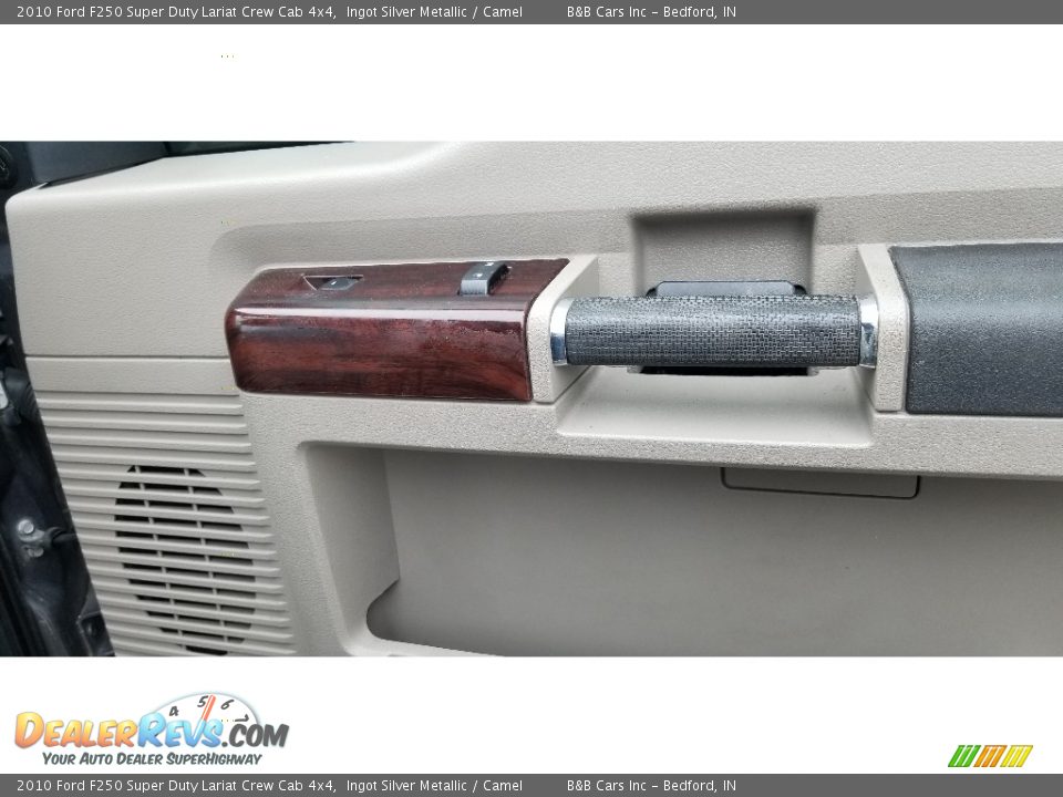2010 Ford F250 Super Duty Lariat Crew Cab 4x4 Ingot Silver Metallic / Camel Photo #18
