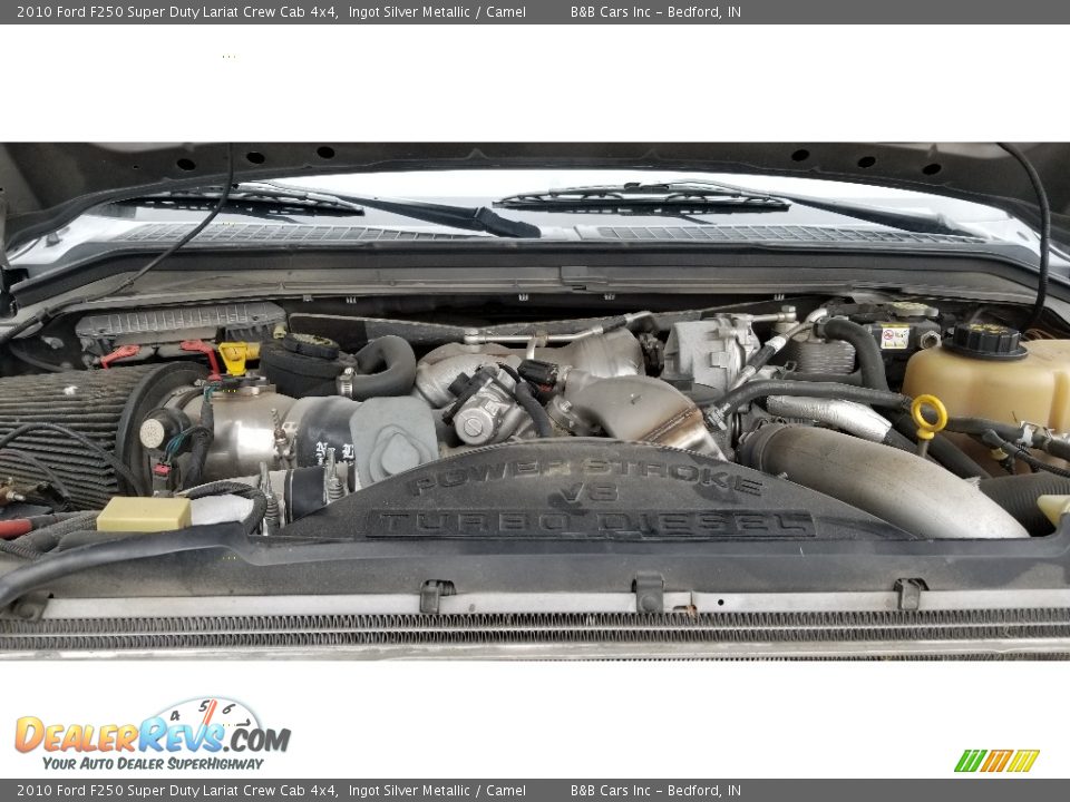 2010 Ford F250 Super Duty Lariat Crew Cab 4x4 Ingot Silver Metallic / Camel Photo #19