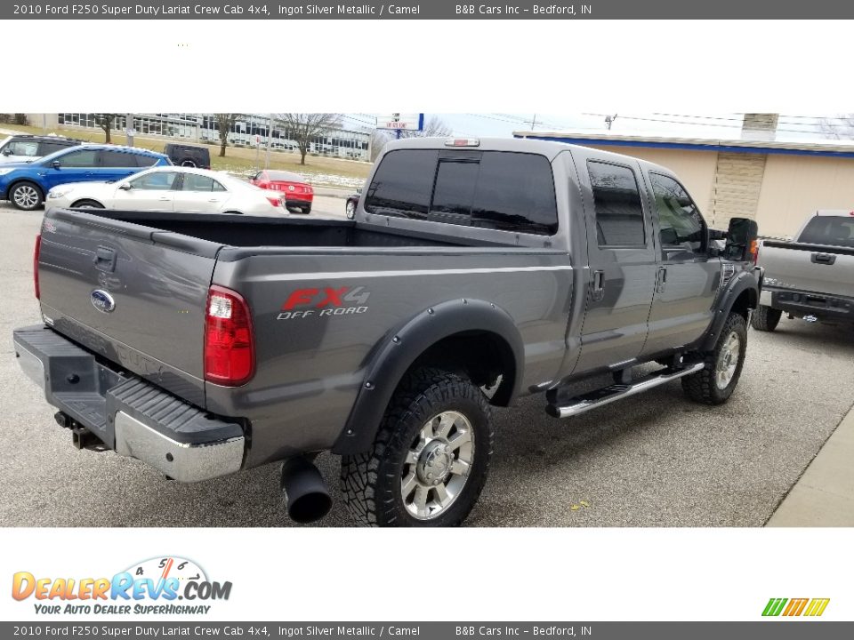 2010 Ford F250 Super Duty Lariat Crew Cab 4x4 Ingot Silver Metallic / Camel Photo #20