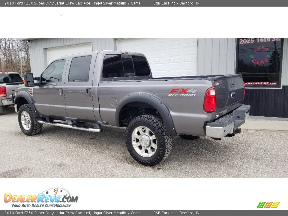 2010 Ford F250 Super Duty Lariat Crew Cab 4x4 Ingot Silver Metallic / Camel Photo #21