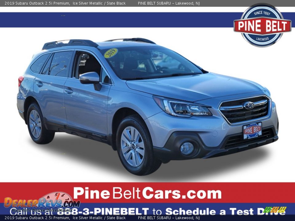 2019 Subaru Outback 2.5i Premium Ice Silver Metallic / Slate Black Photo #1