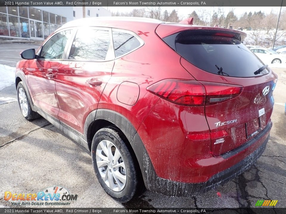 2021 Hyundai Tucson Value AWD Red Crimson / Beige Photo #6