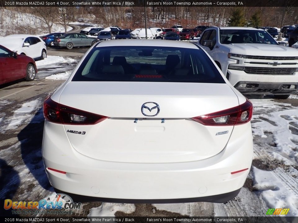 2018 Mazda MAZDA3 Sport 4 Door Snowflake White Pearl Mica / Black Photo #3