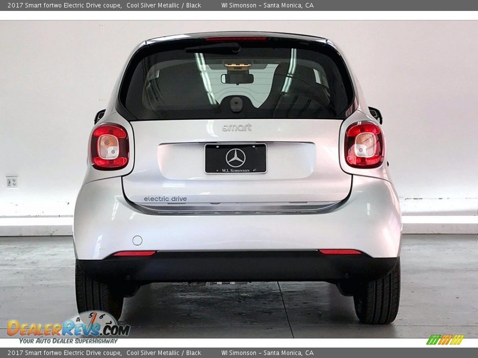 2017 Smart fortwo Electric Drive coupe Cool Silver Metallic / Black Photo #3