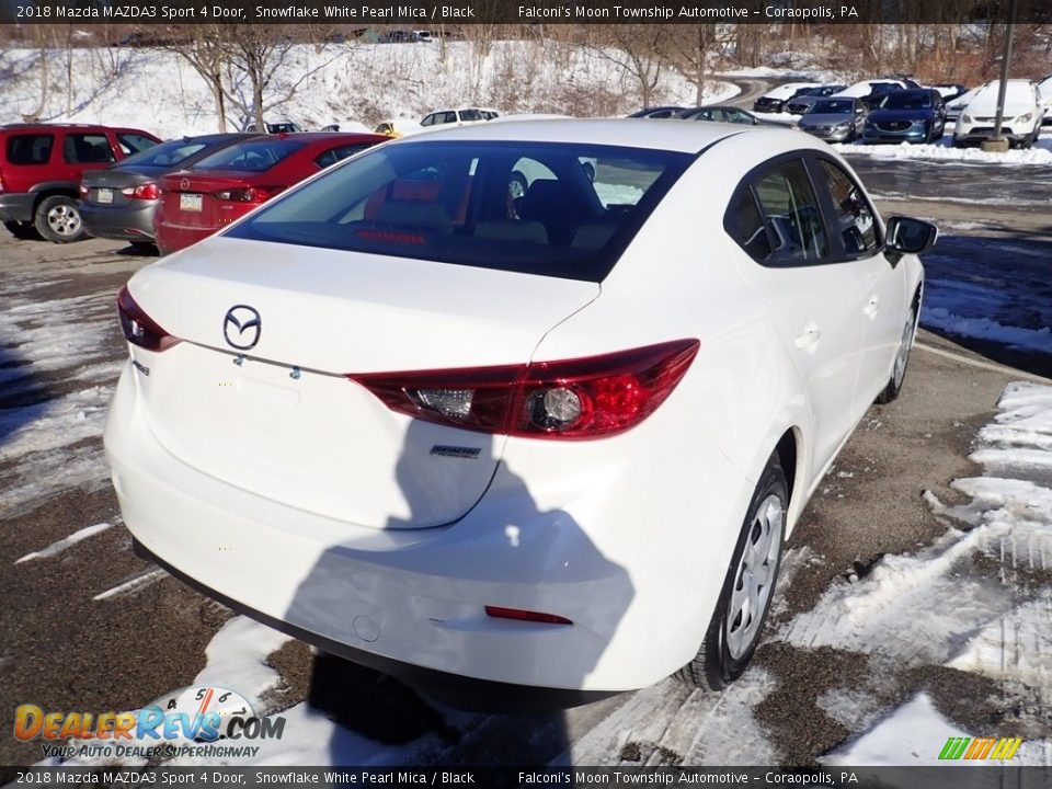 2018 Mazda MAZDA3 Sport 4 Door Snowflake White Pearl Mica / Black Photo #4