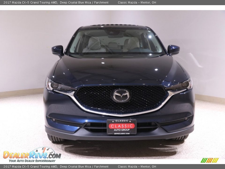 2017 Mazda CX-5 Grand Touring AWD Deep Crystal Blue Mica / Parchment Photo #2