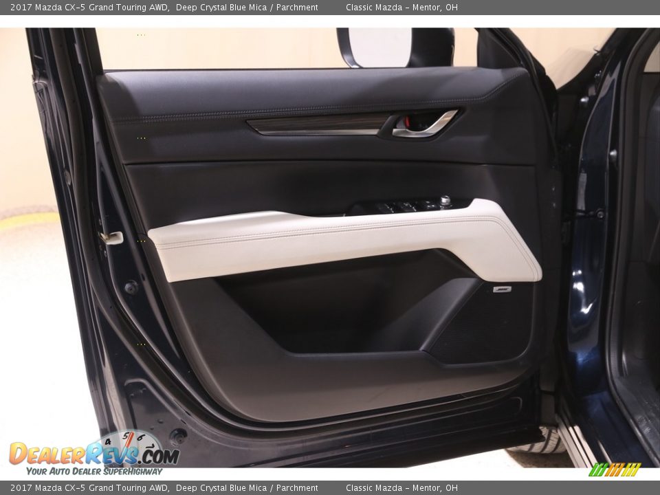 2017 Mazda CX-5 Grand Touring AWD Deep Crystal Blue Mica / Parchment Photo #4