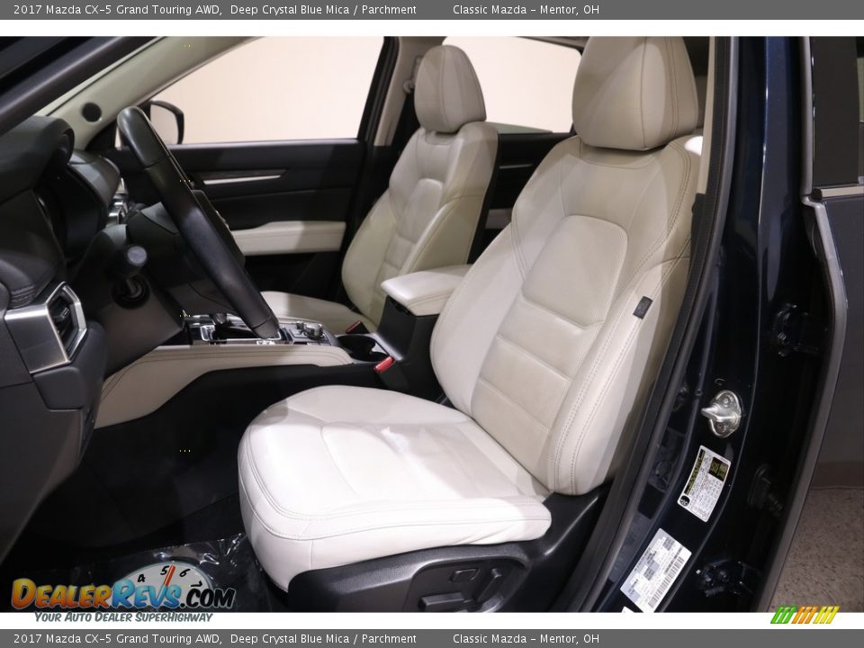 2017 Mazda CX-5 Grand Touring AWD Deep Crystal Blue Mica / Parchment Photo #5