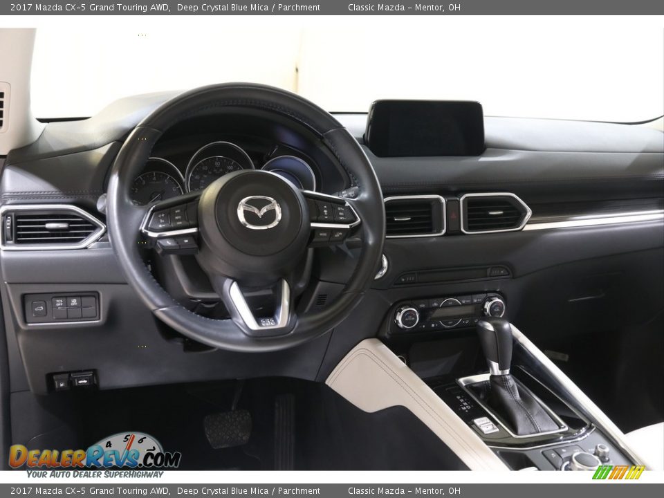 2017 Mazda CX-5 Grand Touring AWD Deep Crystal Blue Mica / Parchment Photo #6