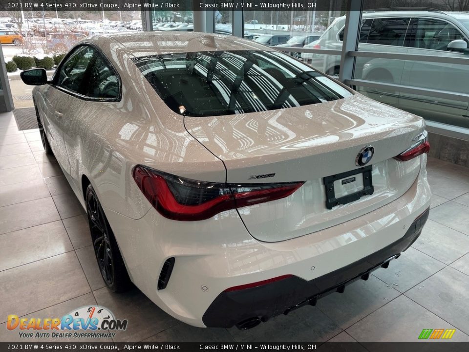 2021 BMW 4 Series 430i xDrive Coupe Alpine White / Black Photo #2