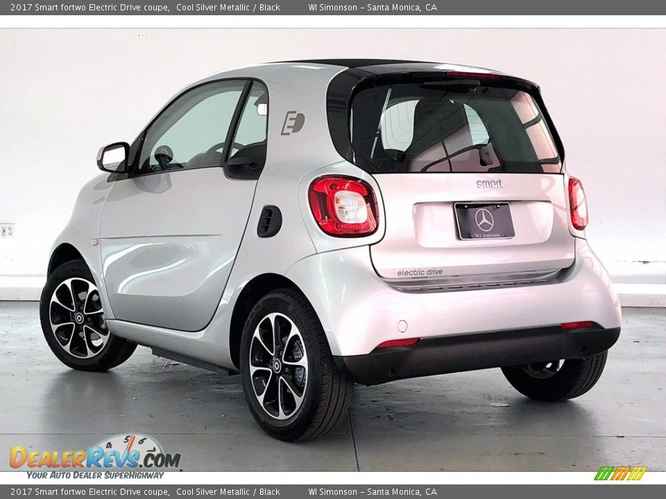 2017 Smart fortwo Electric Drive coupe Cool Silver Metallic / Black Photo #9