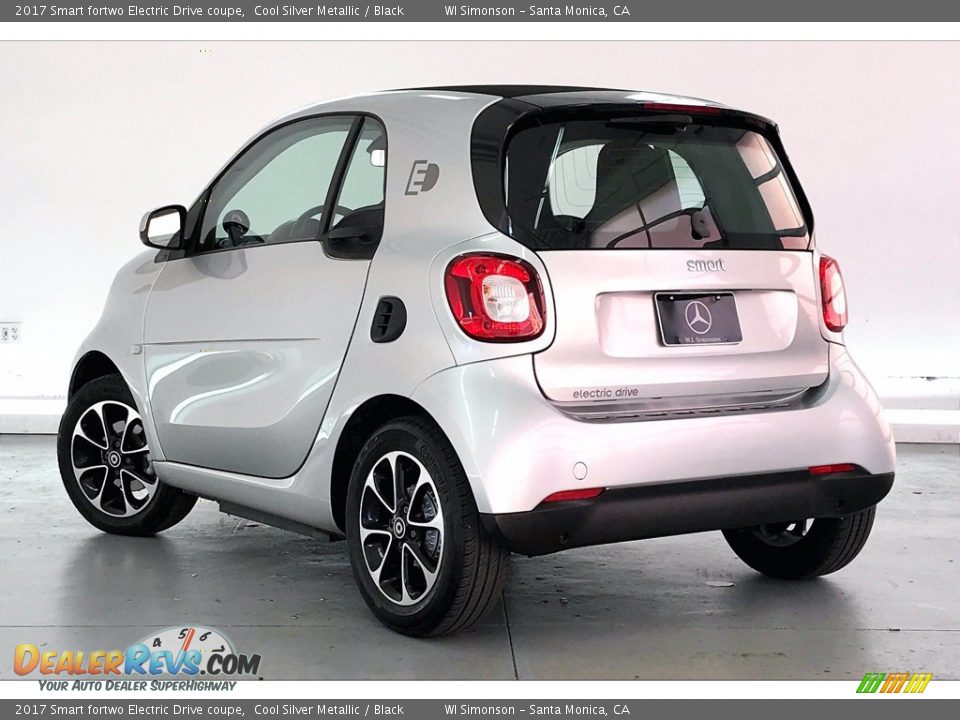 2017 Smart fortwo Electric Drive coupe Cool Silver Metallic / Black Photo #9