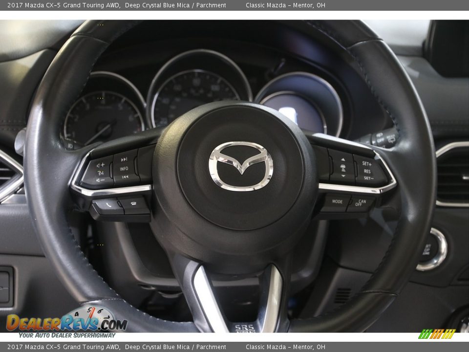 2017 Mazda CX-5 Grand Touring AWD Deep Crystal Blue Mica / Parchment Photo #7