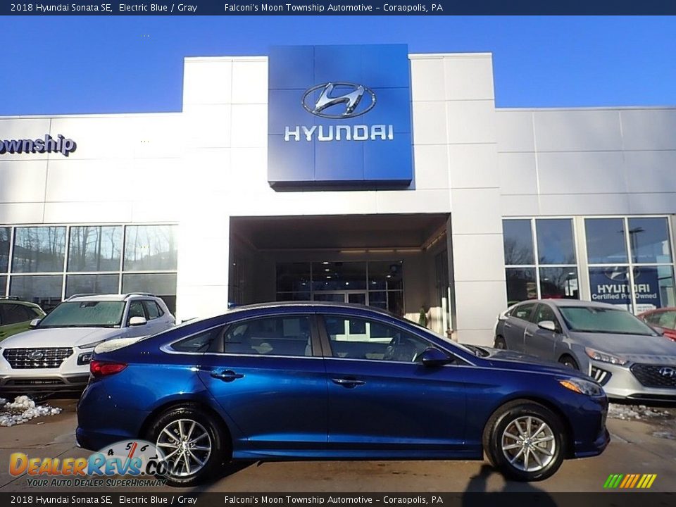 2018 Hyundai Sonata SE Electric Blue / Gray Photo #1