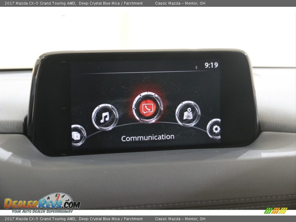 2017 Mazda CX-5 Grand Touring AWD Deep Crystal Blue Mica / Parchment Photo #10