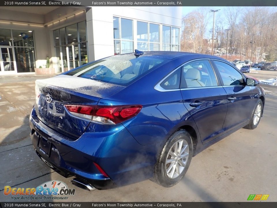 2018 Hyundai Sonata SE Electric Blue / Gray Photo #2