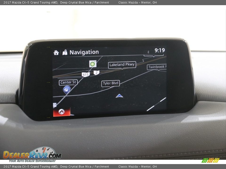 2017 Mazda CX-5 Grand Touring AWD Deep Crystal Blue Mica / Parchment Photo #11