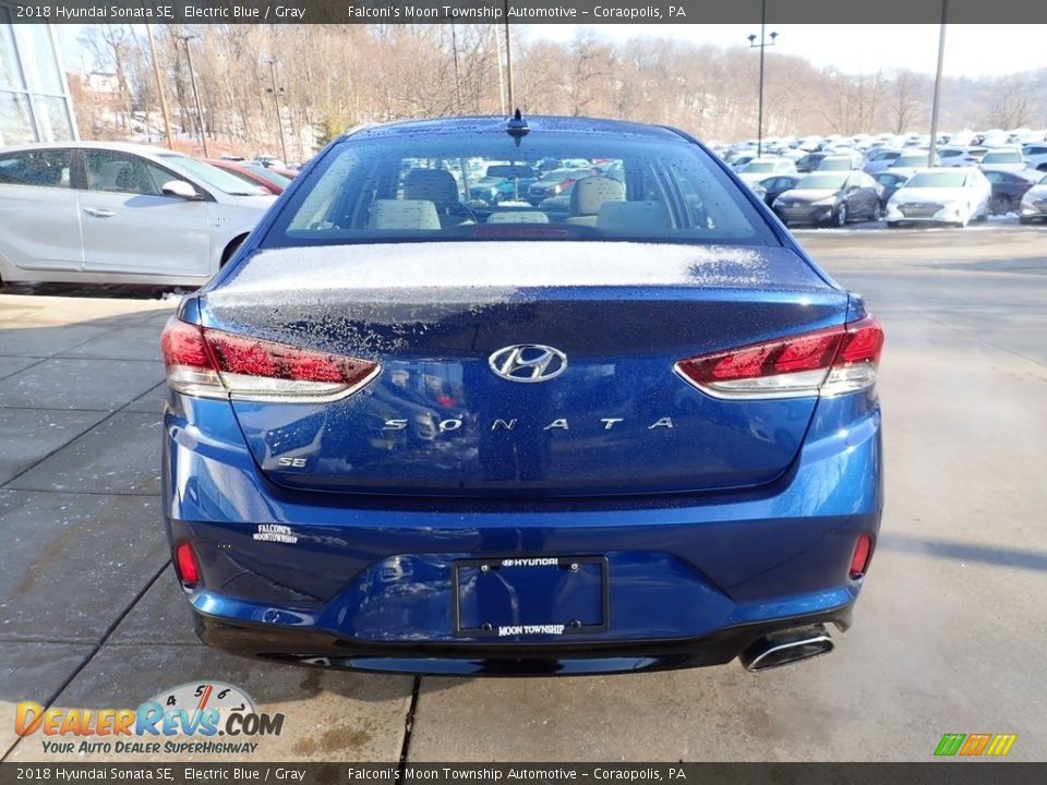 2018 Hyundai Sonata SE Electric Blue / Gray Photo #3