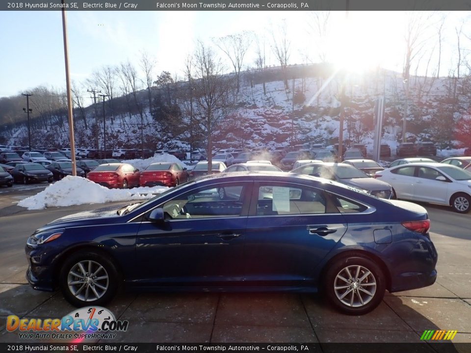 2018 Hyundai Sonata SE Electric Blue / Gray Photo #5