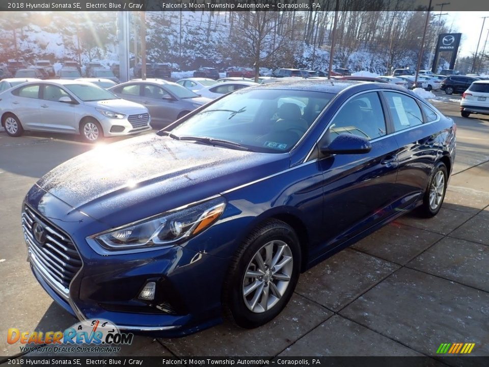 2018 Hyundai Sonata SE Electric Blue / Gray Photo #6