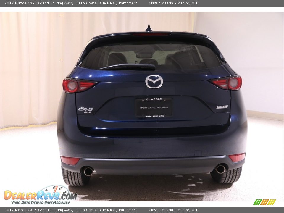 2017 Mazda CX-5 Grand Touring AWD Deep Crystal Blue Mica / Parchment Photo #19