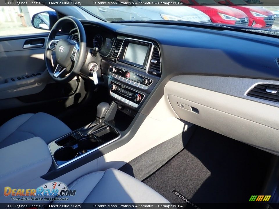 2018 Hyundai Sonata SE Electric Blue / Gray Photo #11