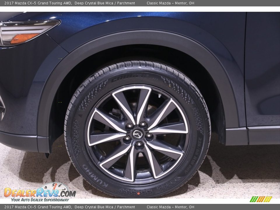 2017 Mazda CX-5 Grand Touring AWD Deep Crystal Blue Mica / Parchment Photo #21