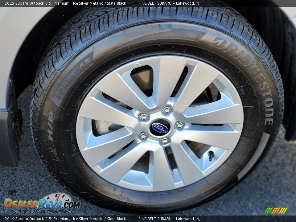 2019 Subaru Outback 2.5i Premium Ice Silver Metallic / Slate Black Photo #21