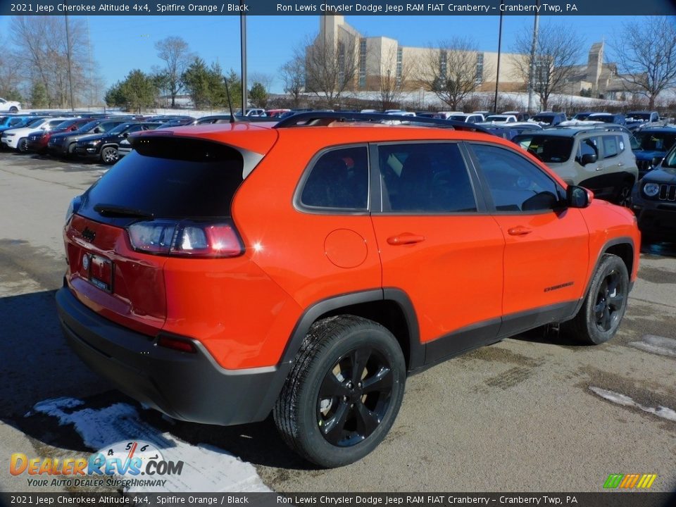 2021 Jeep Cherokee Altitude 4x4 Spitfire Orange / Black Photo #5