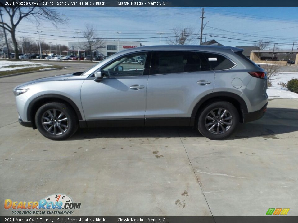 2021 Mazda CX-9 Touring Sonic Silver Metallic / Black Photo #5