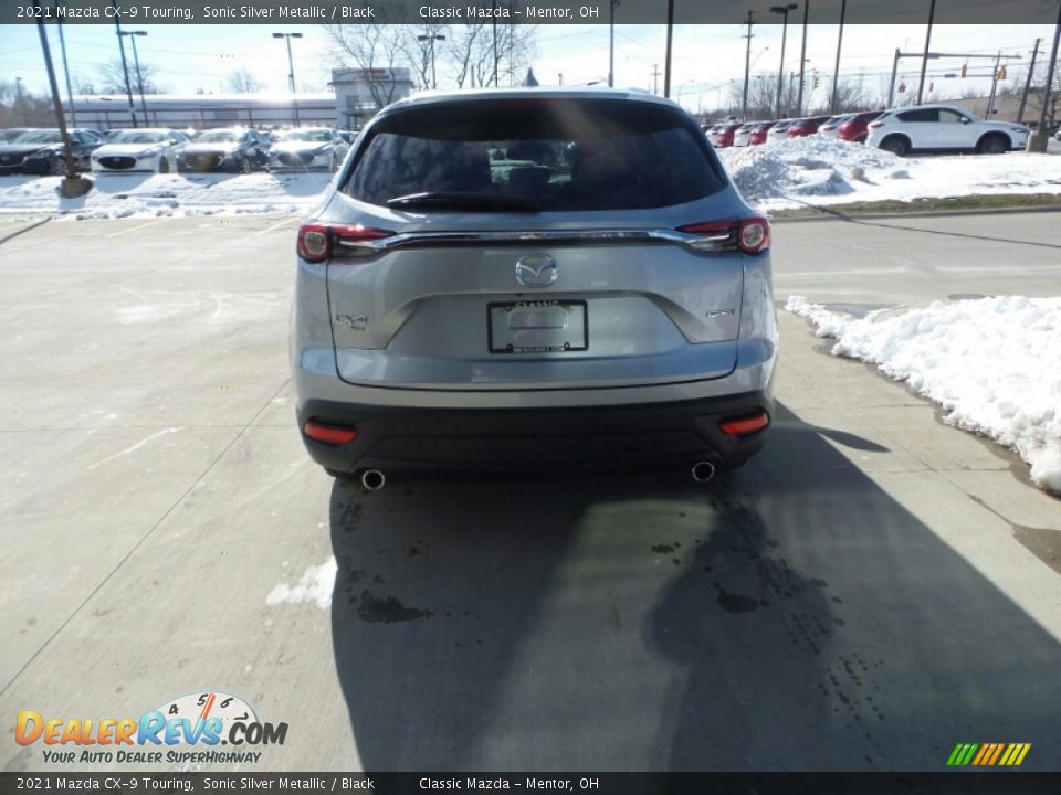 2021 Mazda CX-9 Touring Sonic Silver Metallic / Black Photo #6